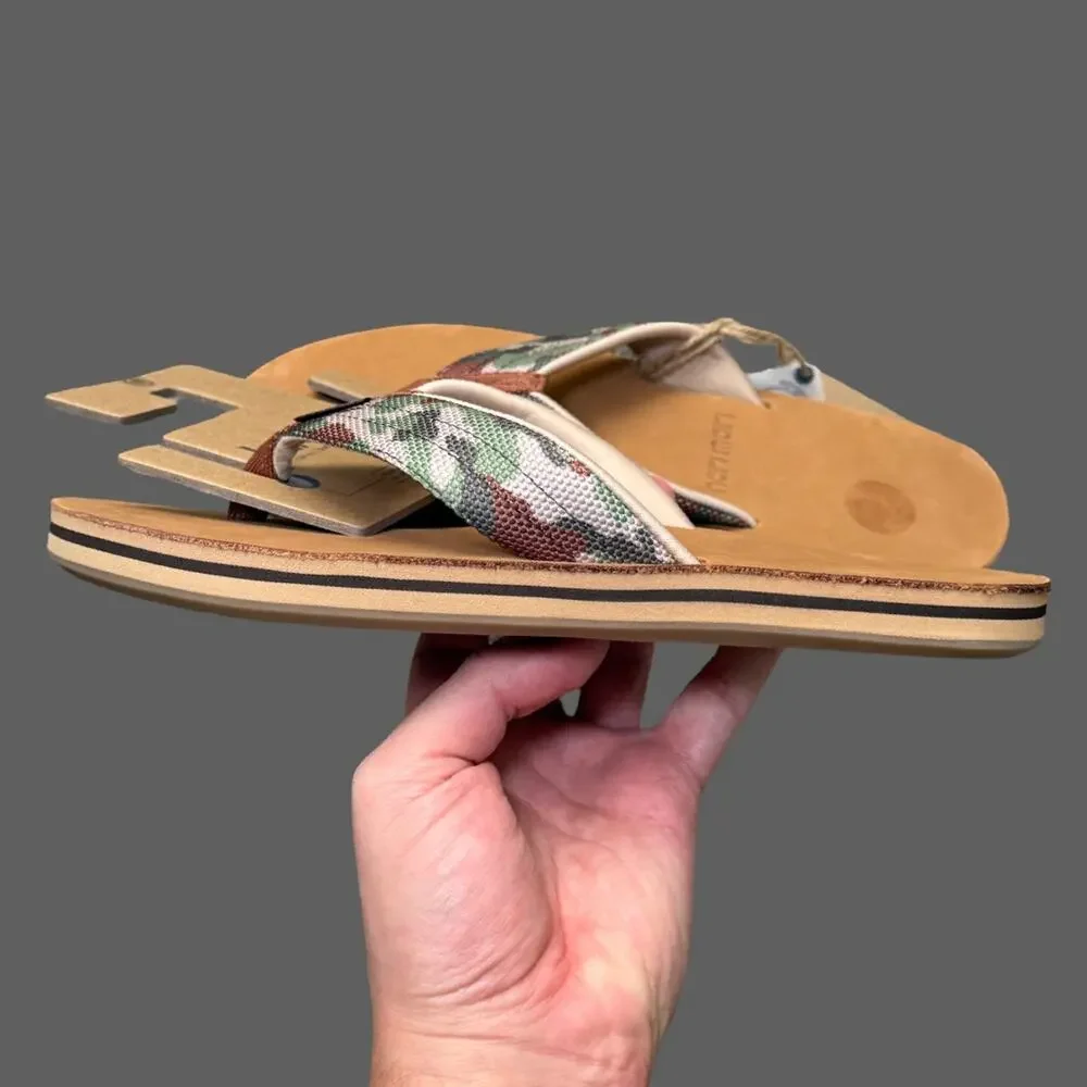 Hari Mari Scouts Flip Flops Woodland Camo Mens 9